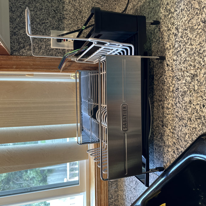 Sabatier Expandable Stainless Steel Dish Rack with Rust-Resistant